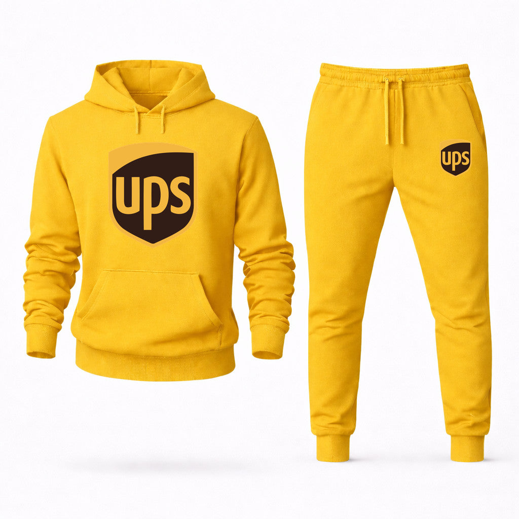 UPS Hoodie and Joggers Set - Yellow