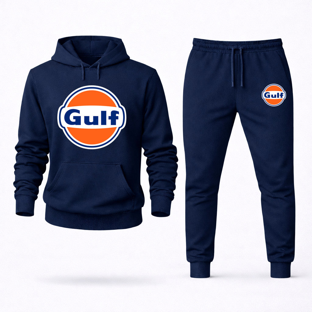 Gulf Oil Hoodie and Joggers Set - Navy
