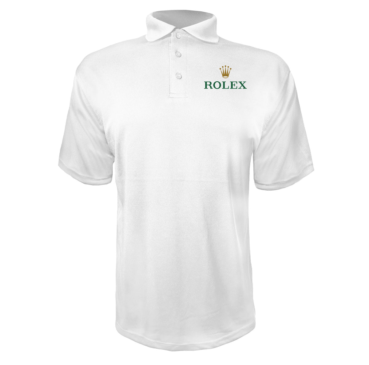 Rolex men's polyester polo in White