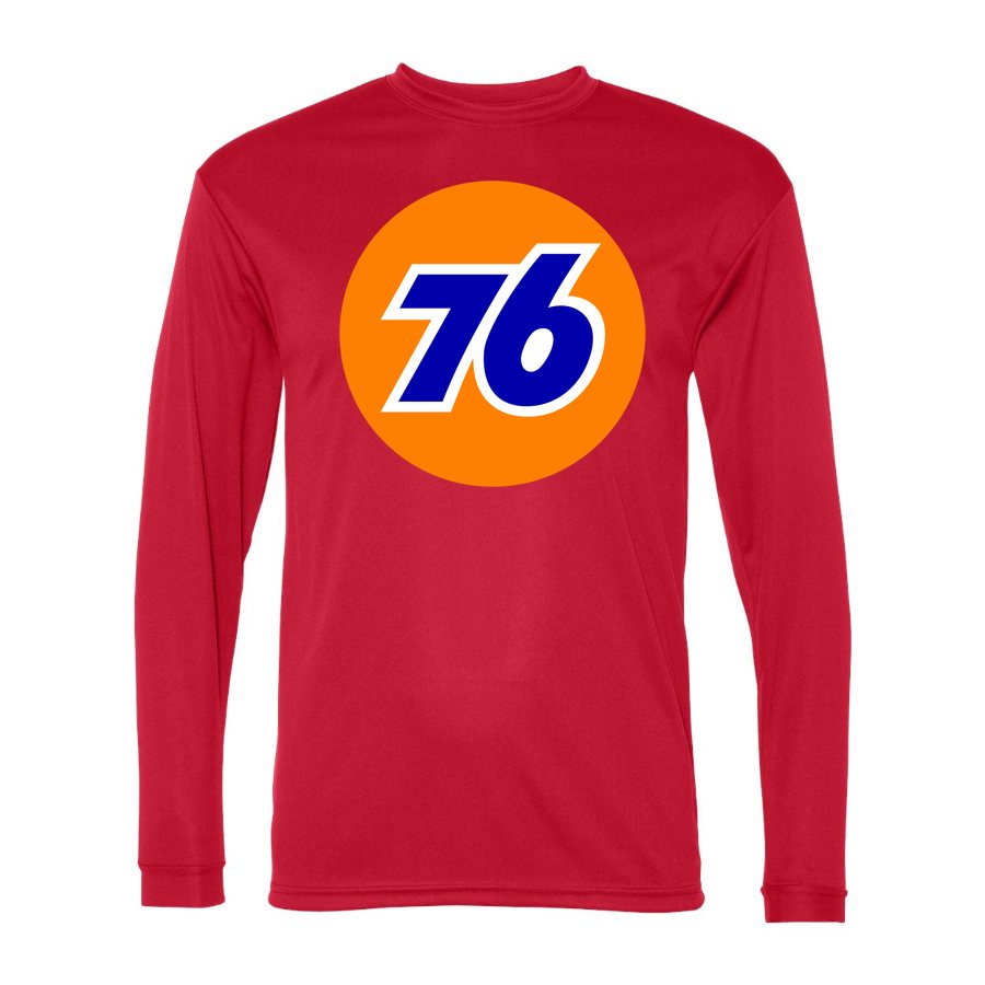Men's 76 Polyester Long Sleeve T-Shirt - Red