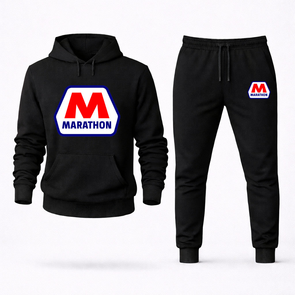 Marathon Hoodie and Joggers Set - Black