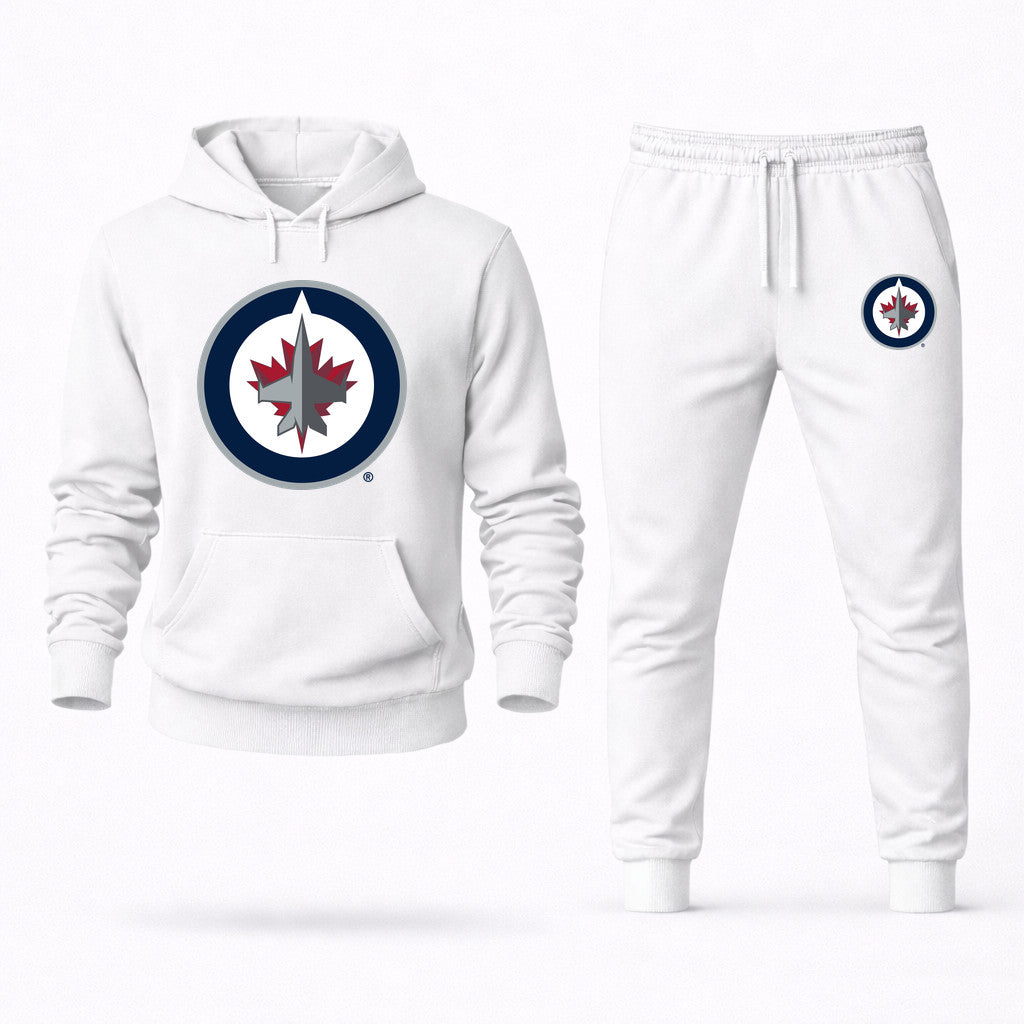 Winnipeg Jets Hoodie and Joggers Set - White