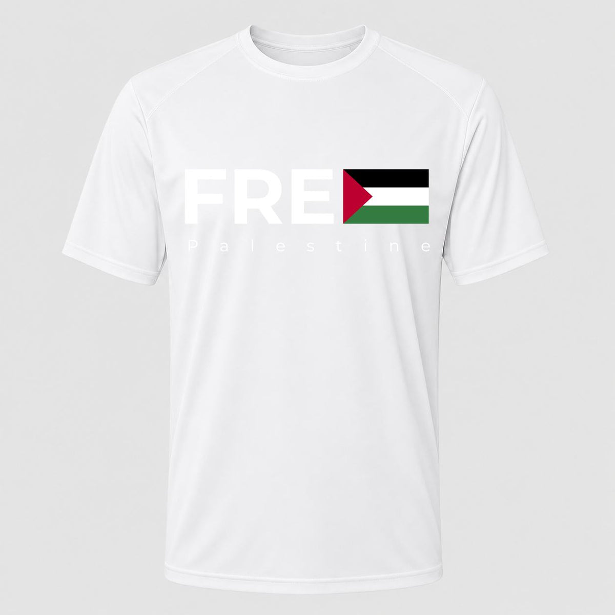 Men's Free Palestine White Performance T-Shirt - White