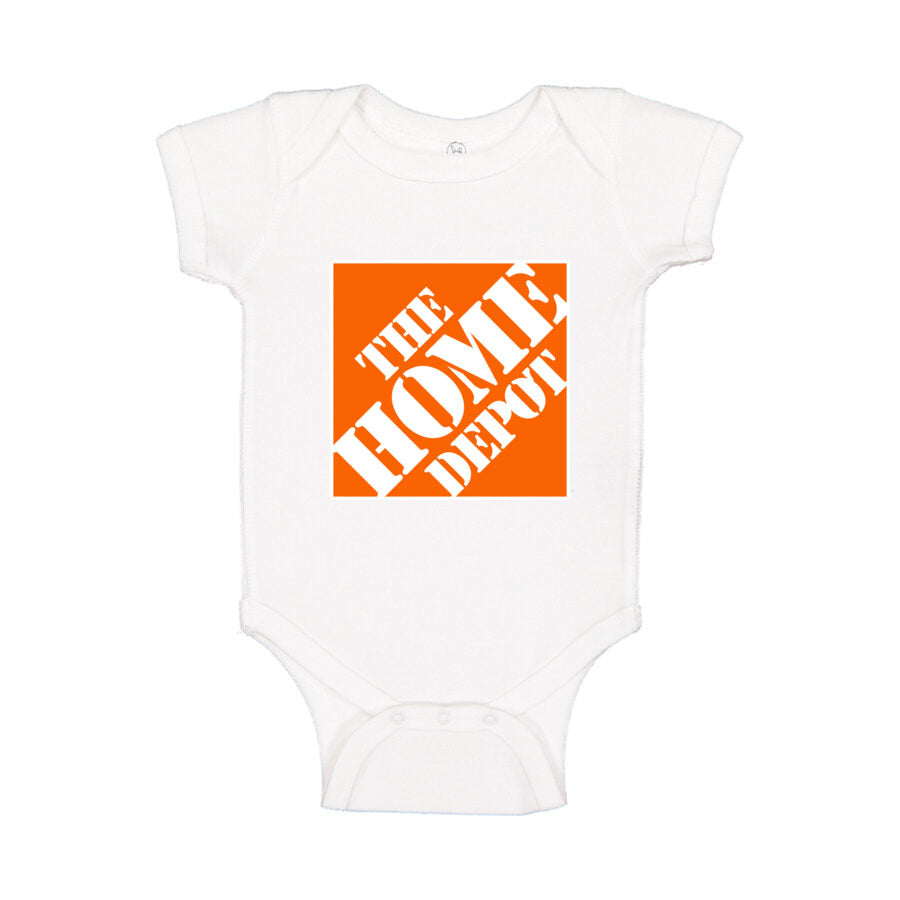 The Home Depot Baby Romper Onesie - White