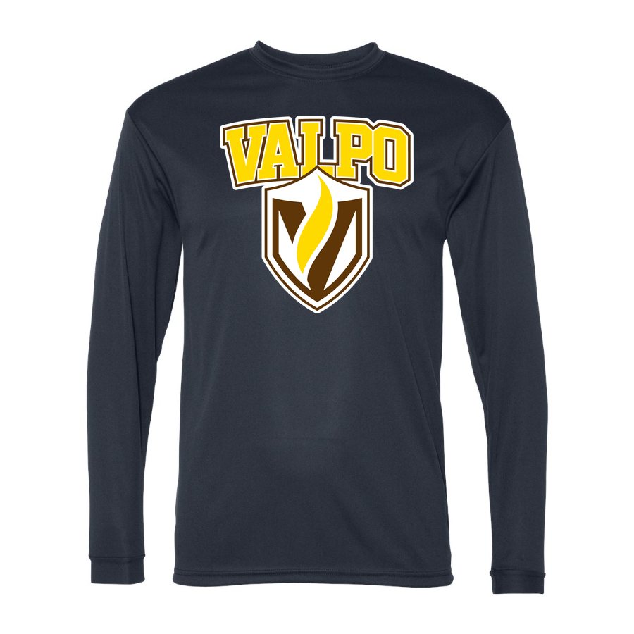 Men's Valparaiso Crusaders Polyester Long Sleeve T-Shirt - Navy