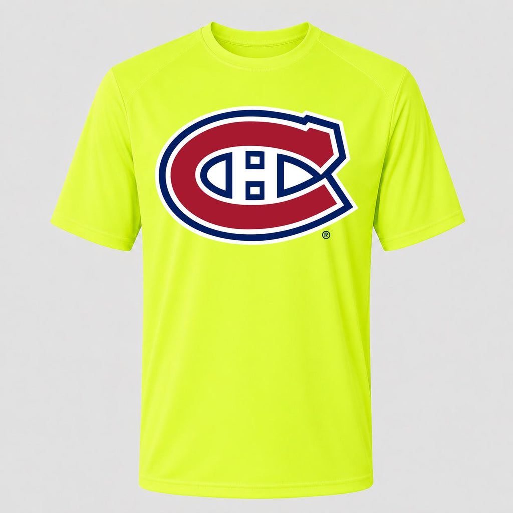 Men's Montreal Canadiens Performance T-Shirt - Safety Green