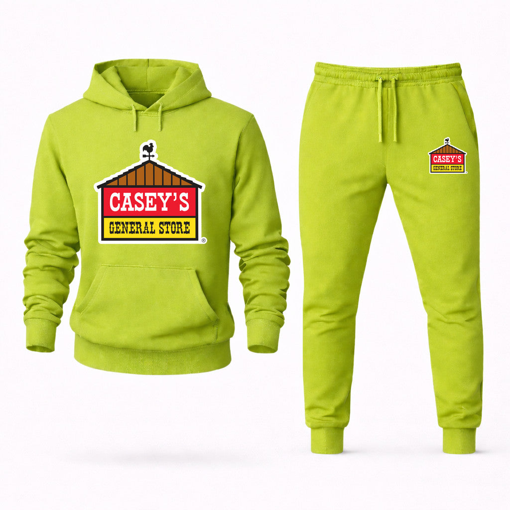 Casey's General Stores Hoodie and Joggers Set - Lime Green