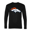 Men's Denver Broncos Polyester Long Sleeve T-Shirt - Black