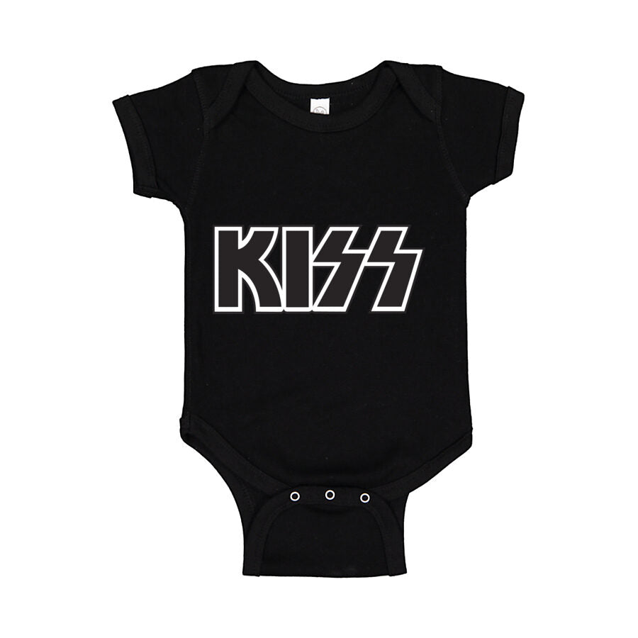 KISS Baby Romper Onesie - Black