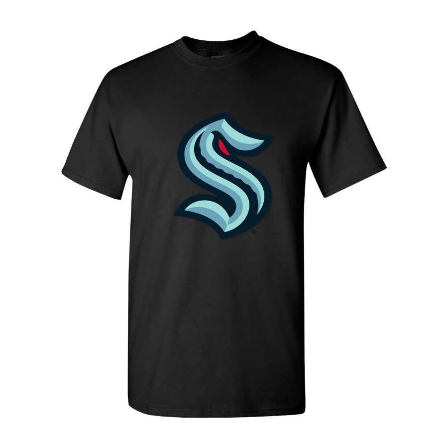 Men's Seattle Kraken Cotton T-Shirt - Black