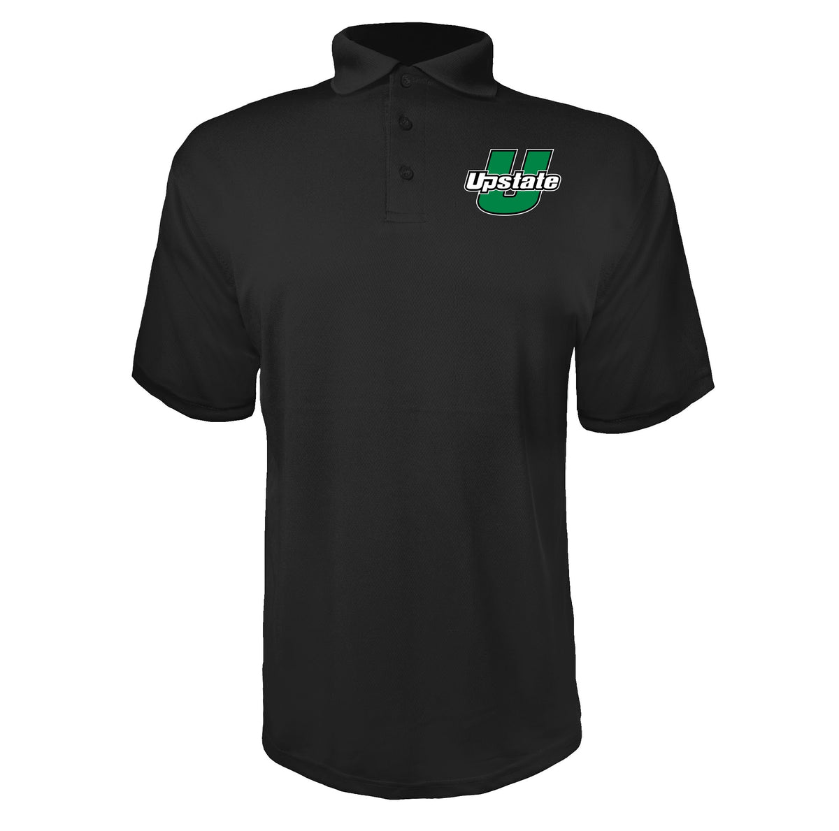 USC Upstate Spartans Black polyester polo