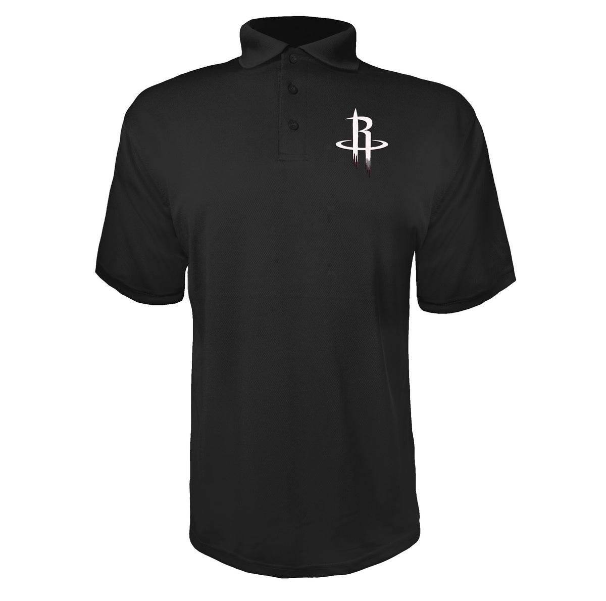 Houston Rockets Army Green Black polyester polo
