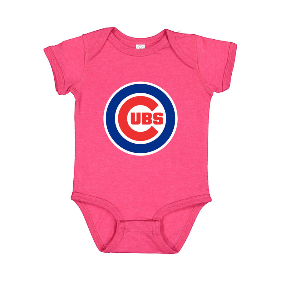 Chicago Cubs Baby Romper Onesie - Pink