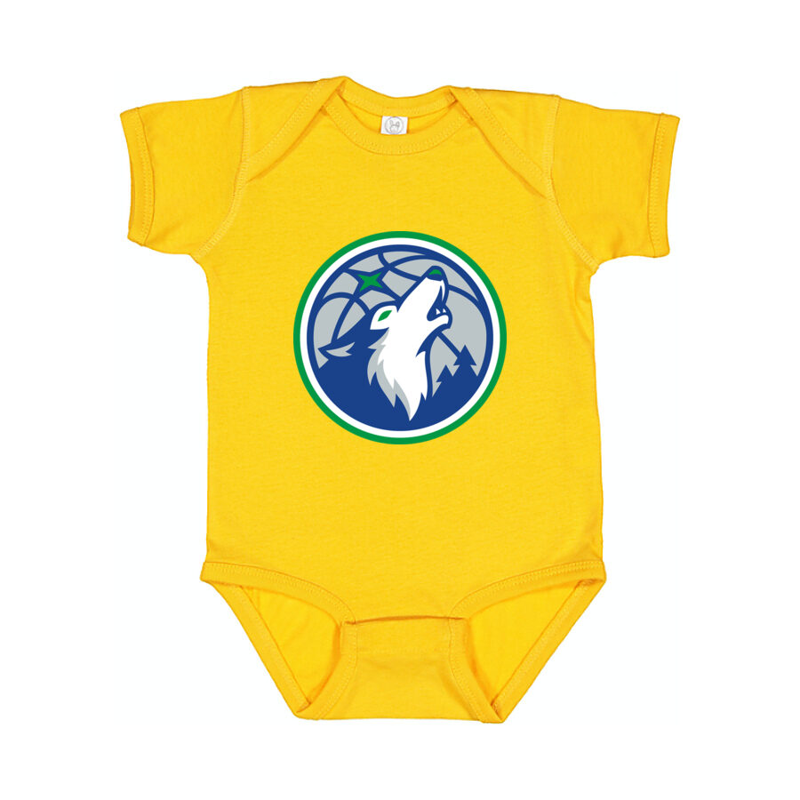 Minnesota Timberwolves Baby Romper Onesie - Yellow