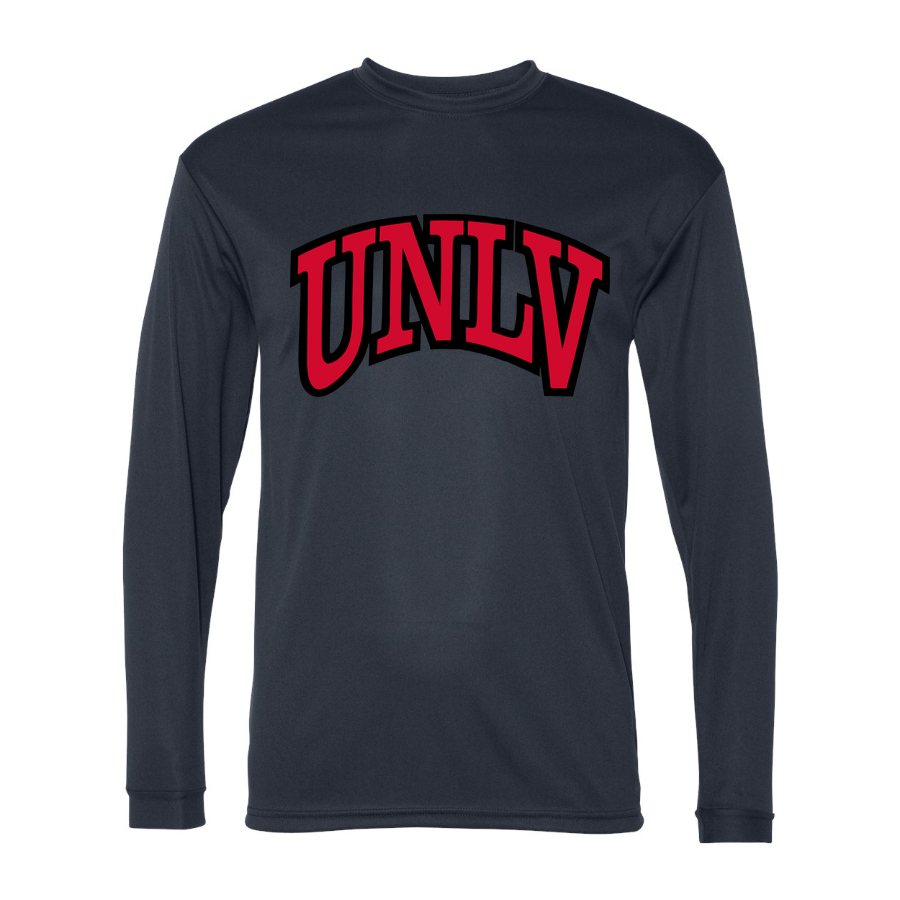 Men's UNLV Rebels Polyester Long Sleeve T-Shirt - Navy