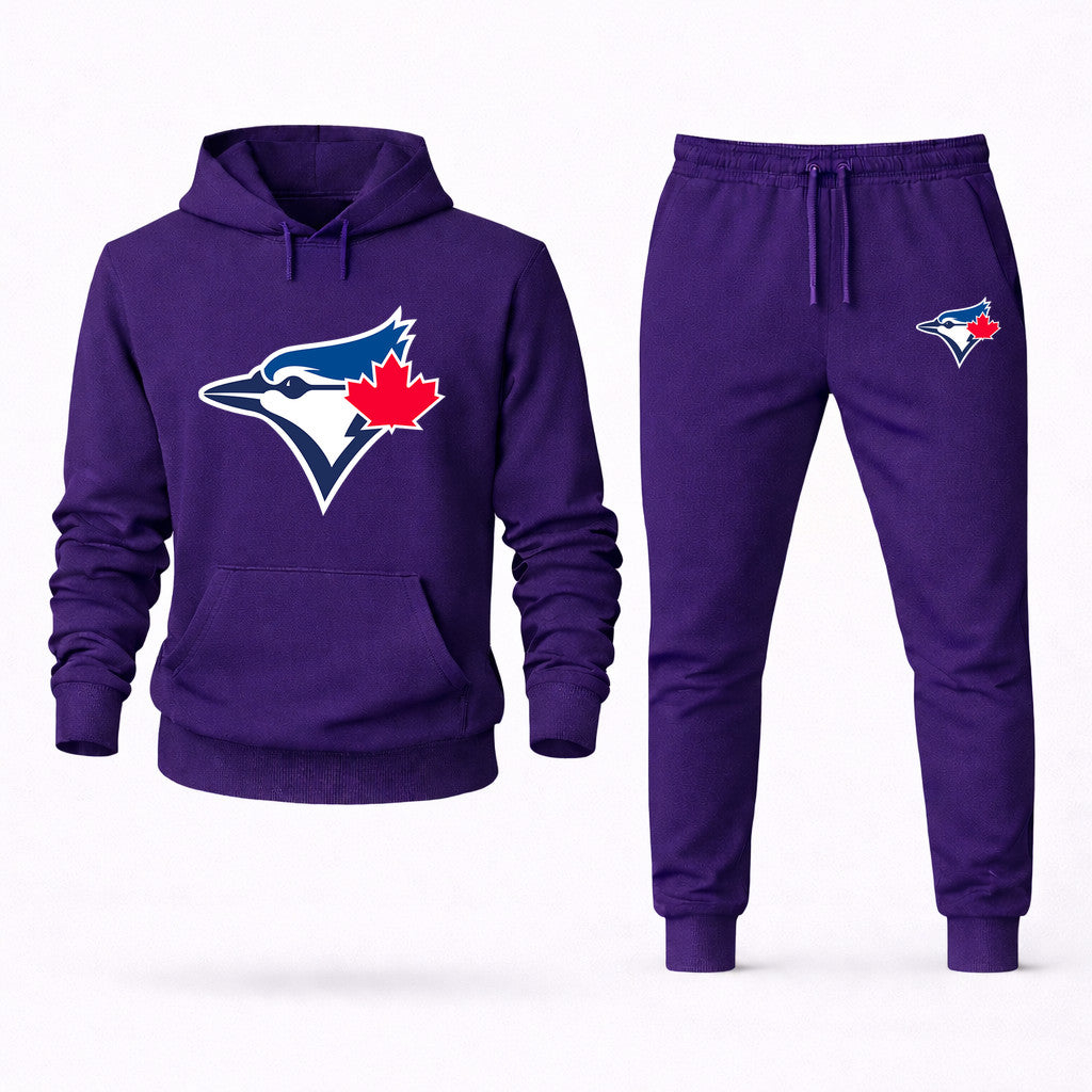 Toronto Blue Jays Hoodie and Joggers Set - Purple