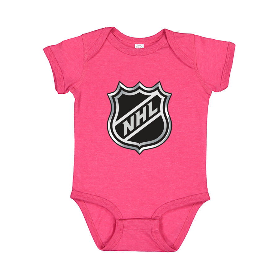 NHL Shield Baby Romper Onesie - Pink