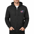 Men's Columbus Blue Jackets Zipper Hoodie - Black