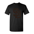 Men's San Diego Padres Cotton T-Shirt - Black