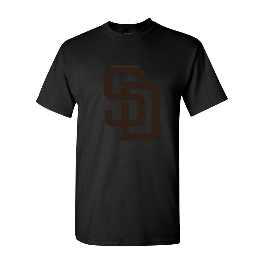 Men's San Diego Padres Cotton T-Shirt - Black