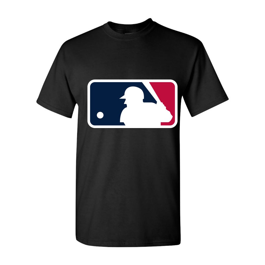 Men's Major League Baseball Logo Cotton T-Shirt - Black