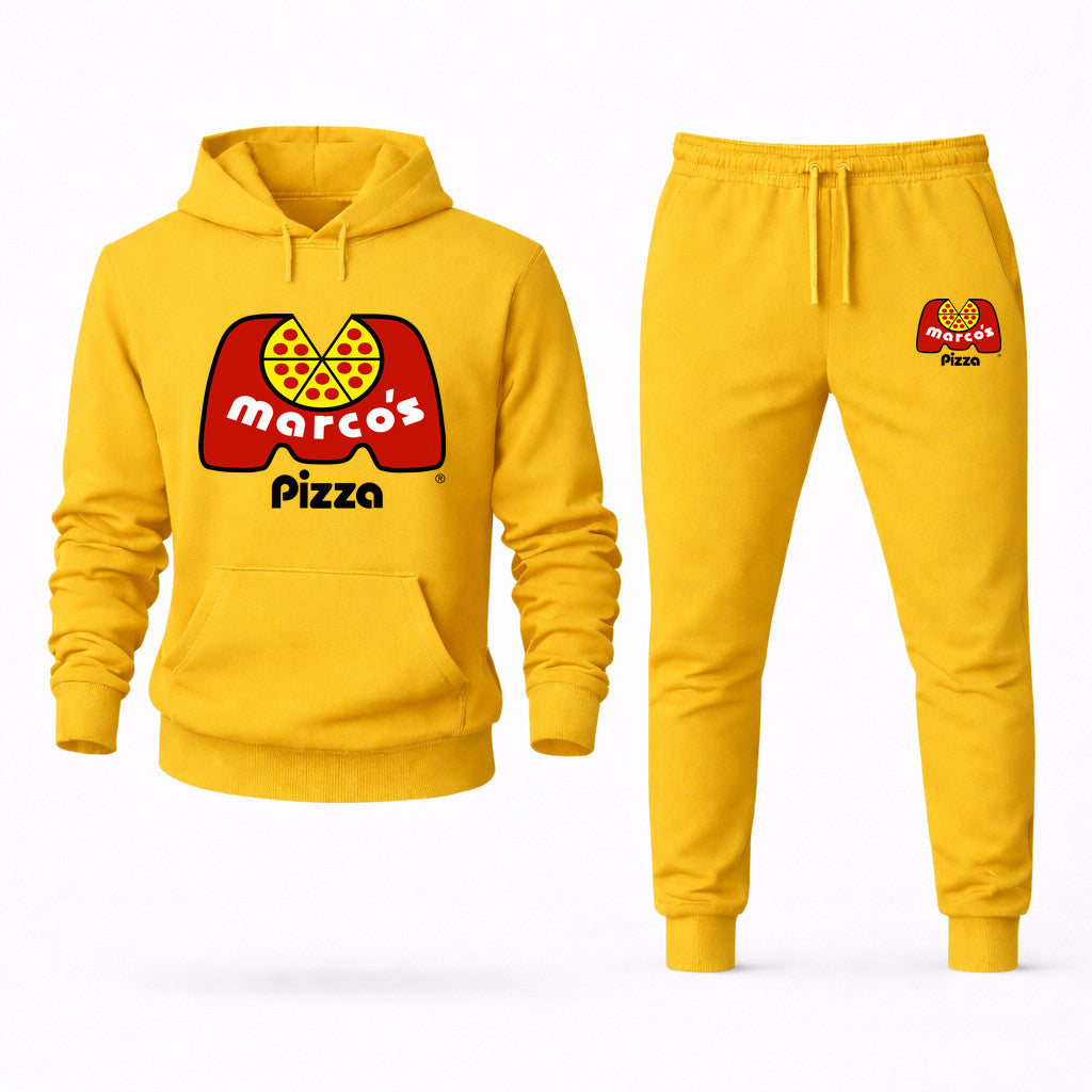 Marco's Pizza Hoodie and Joggers Set - Yellow
