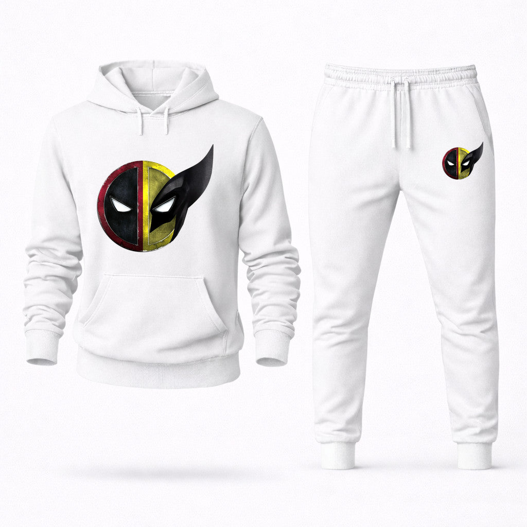 Deadpool & Wolverine Hoodie and Joggers Set - White