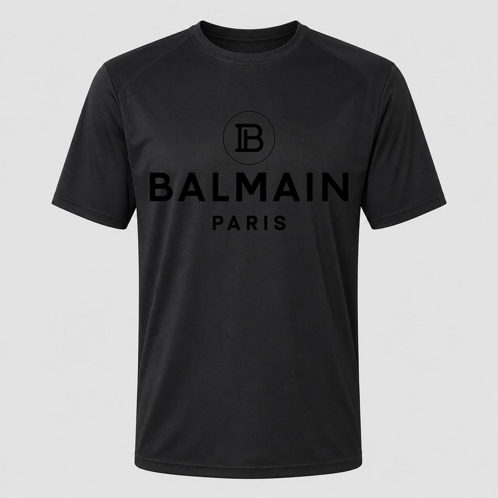Men's Balmain Paris Performance T-Shirt - Black