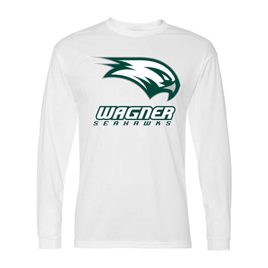 Men's Wagner Seahawks Polyester Long Sleeve T-Shirt - White