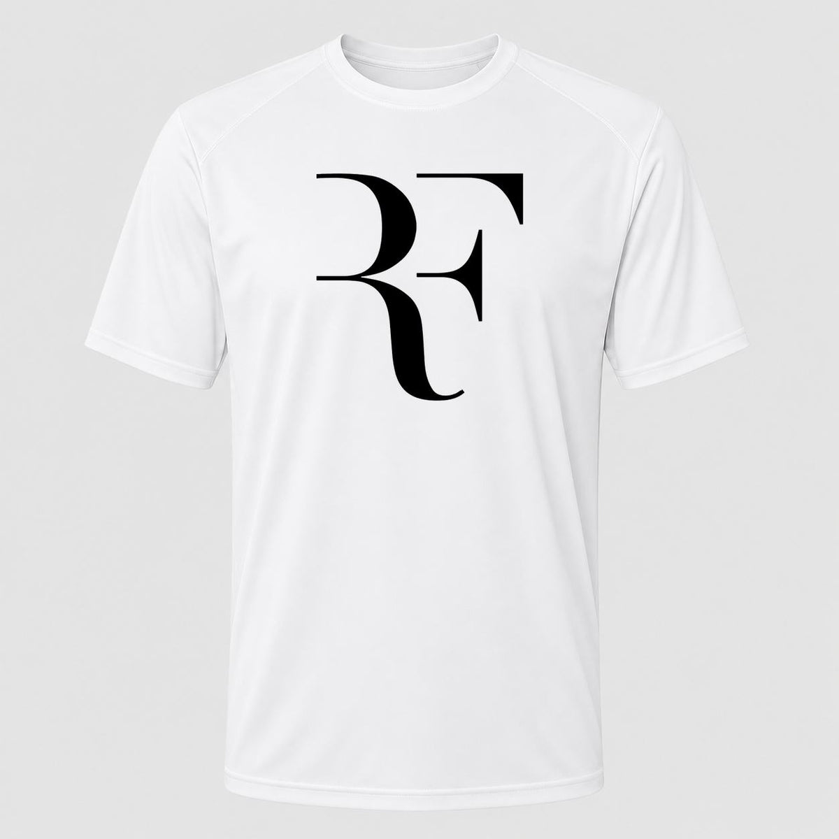Men's Roger Federer Black Performance T-Shirt - White