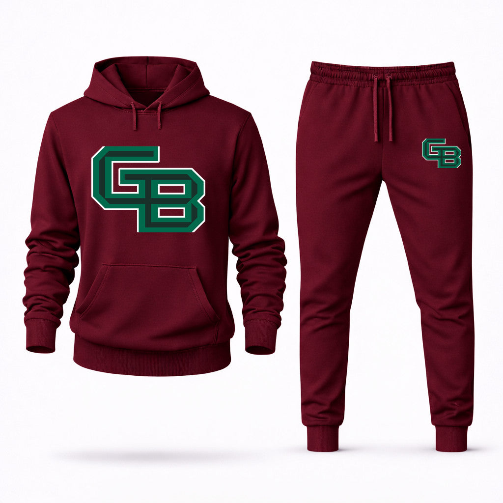Wisconsin Green Bay Phoenix Hoodie and Joggers Set - Burgundy