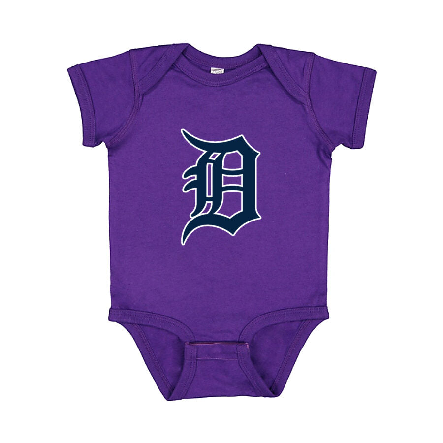 Detroit Tigers Baby Romper Onesie - Purple