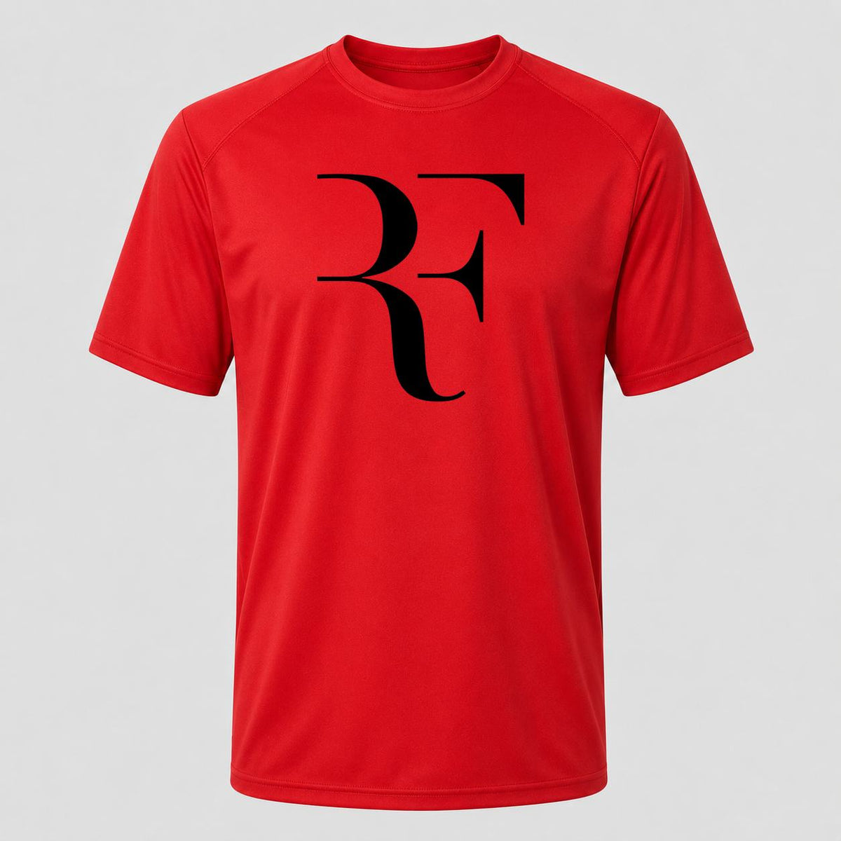 Men's Roger Federer Black Performance T-Shirt - Red