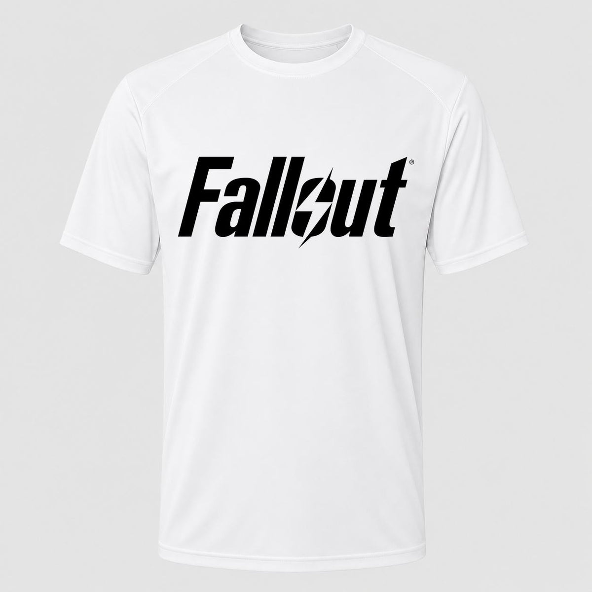 Men's Fallout Black Performance T-Shirt - White