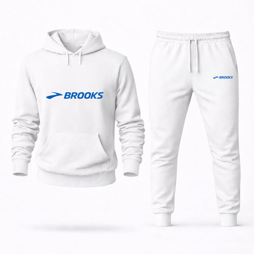 Brooks Hoodie and Joggers Set - White