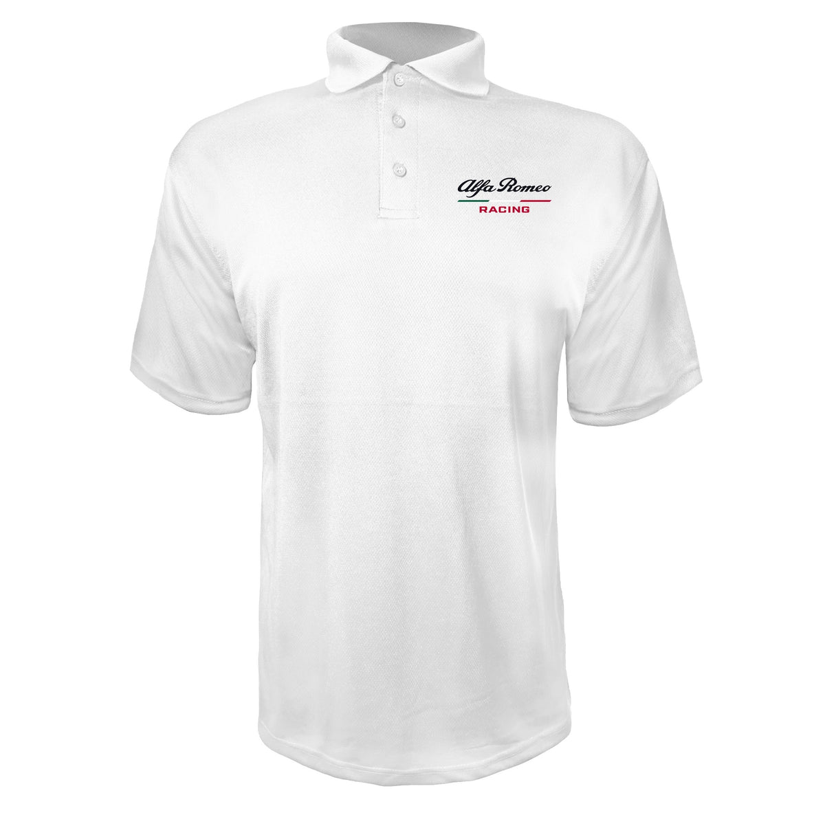 Alfa Romeo Racing White polyester polo
