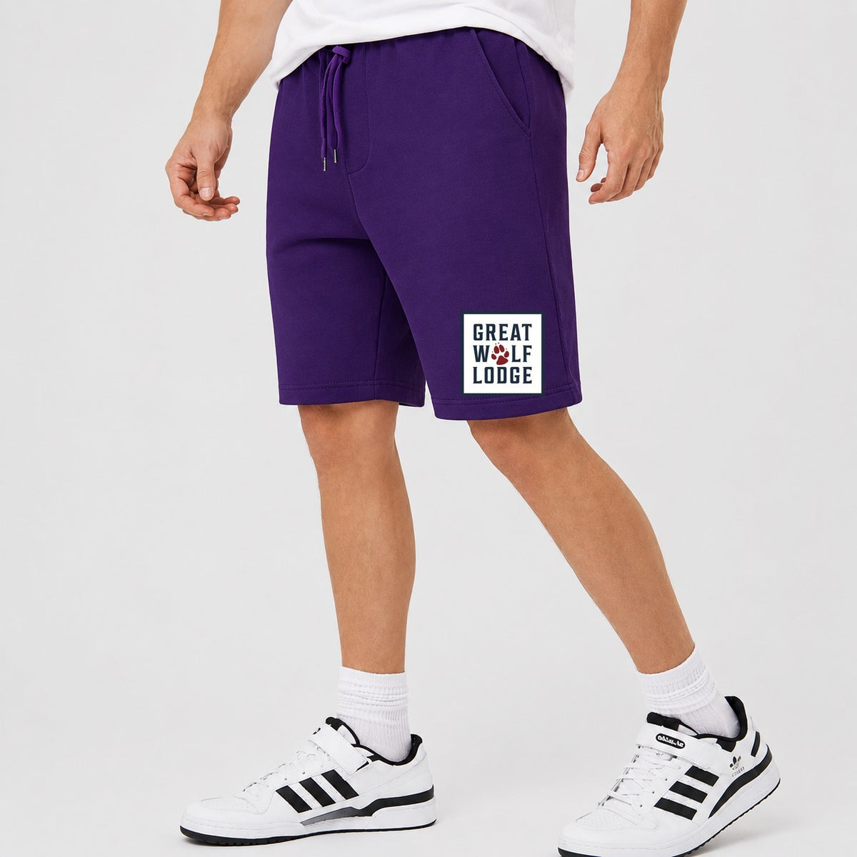 Men's Great Wolf Lodge Cotton Shorts - Purple