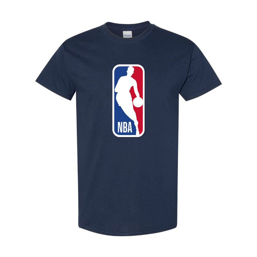 Navy - Front View - Men's NBA Cotton T-Shirt