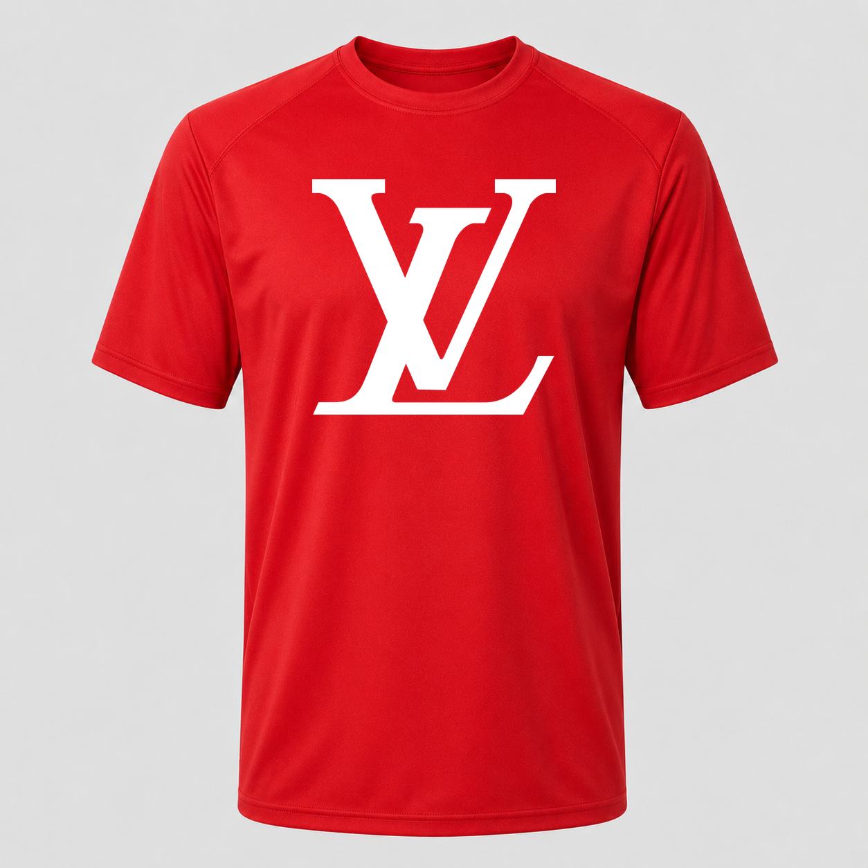 Men's Louis Vuitton White Performance T-Shirt - Red