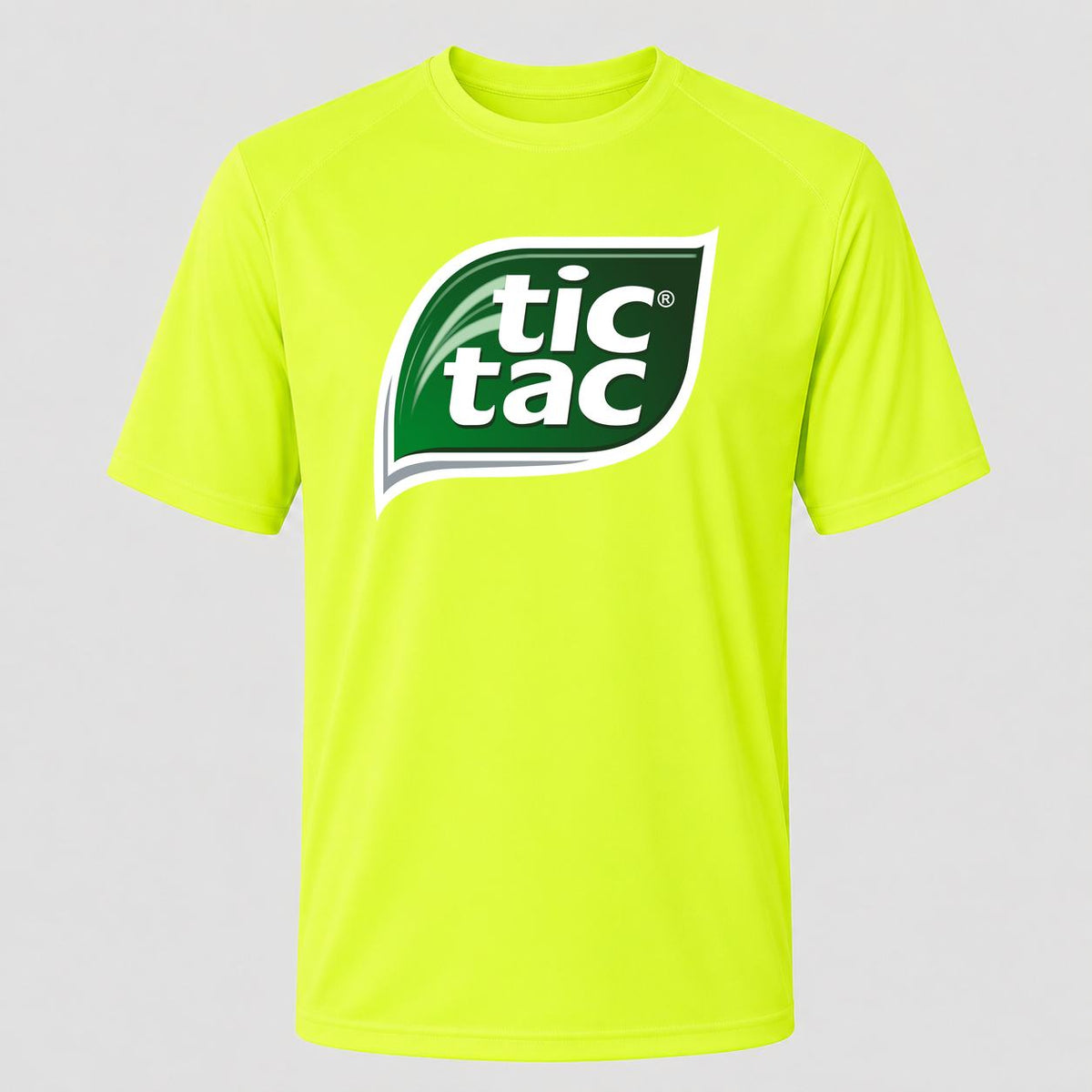 Men's Tic Tac Performance T-Shirt - Safety Green