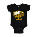 UMBC Retrievers Baby Romper Onesie - Black