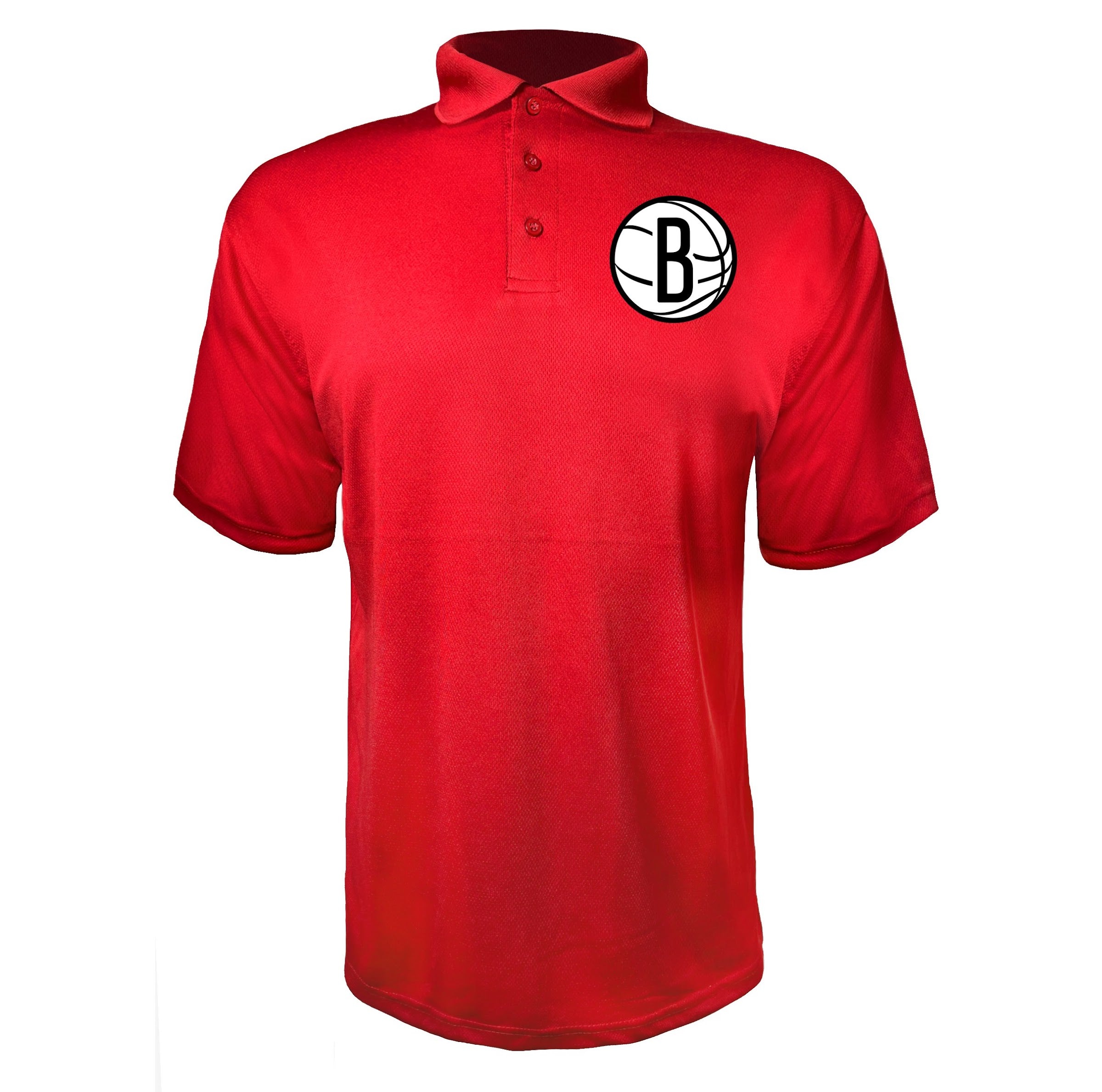 Brooklyn Nets Red polyester polo