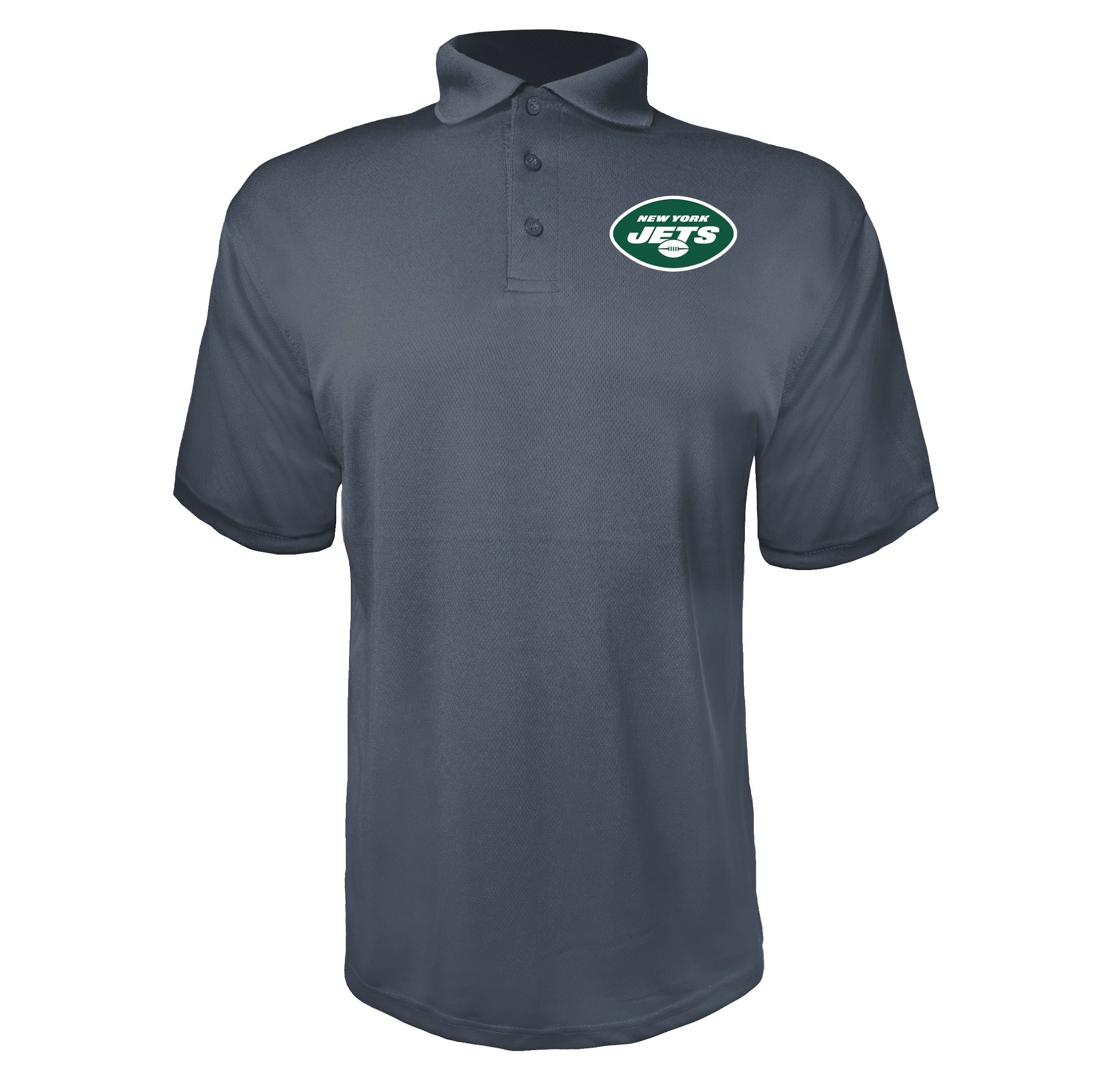New York Jets Charcoal polyester polo