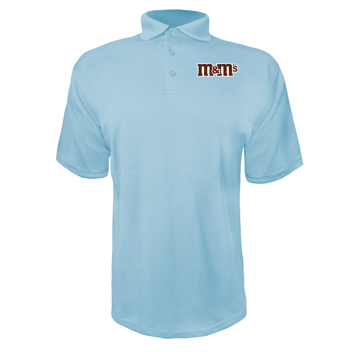 Mms men's polyester polo in Sky Blue