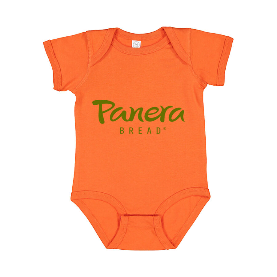 Panera Bread Baby Romper Onesie - Orange