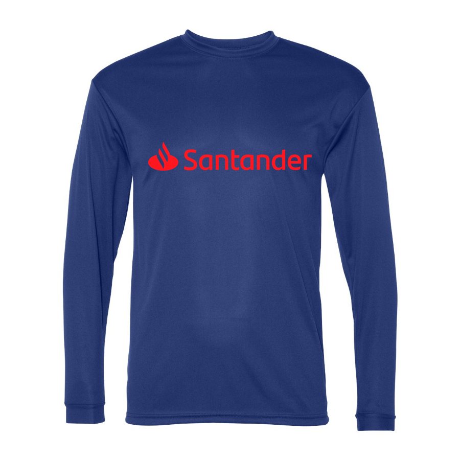 Men's Santander Polyester Long Sleeve T-Shirt - Royal Blue