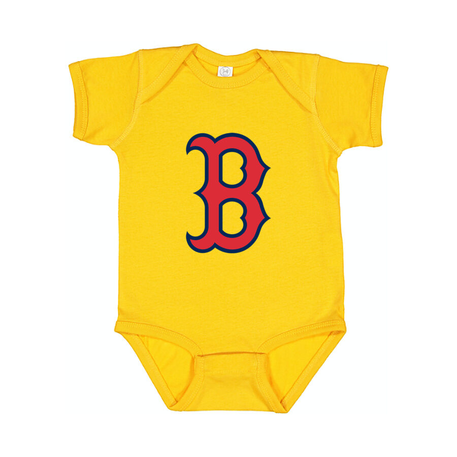 Boston Red Sox Baby Romper Onesie - Yellow