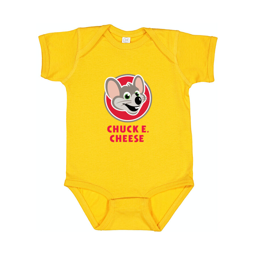 Chuck E. Cheese Baby Romper Onesie - Yellow