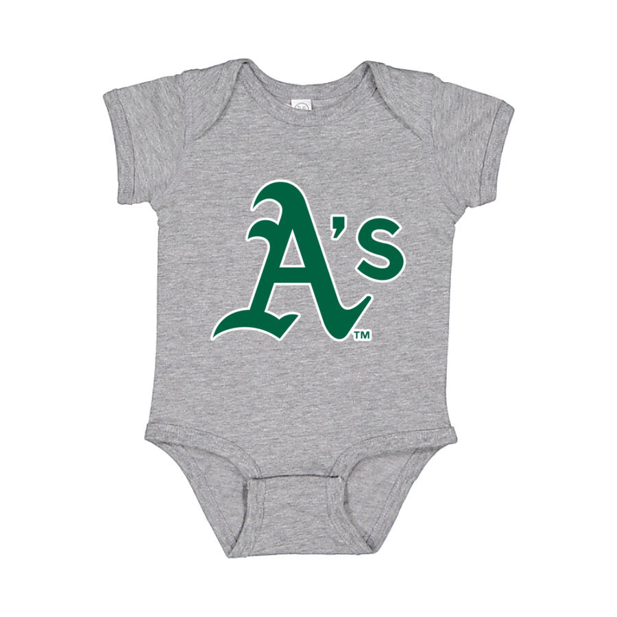 Oakland Athletics Baby Romper Onesie - Gray
