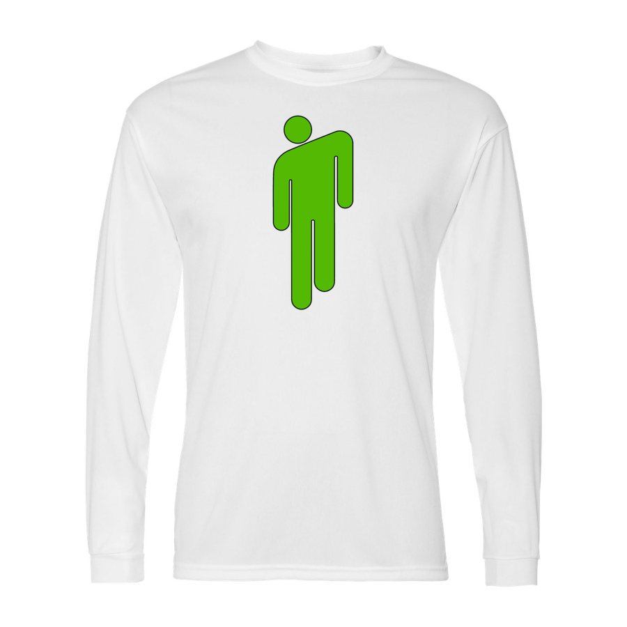 Men's Billie Eilish Polyester Long Sleeve T-Shirt - White